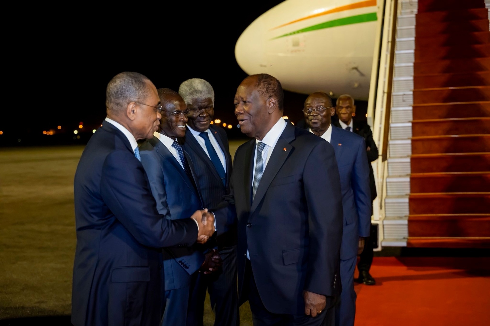 President Alassane Ouattara Returns to Abidjan After Visit to France